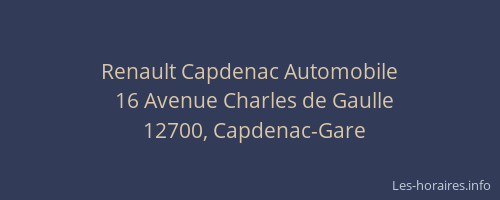 Renault Capdenac Automobile