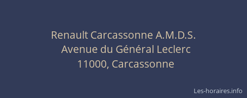 Renault Carcassonne A.M.D.S.