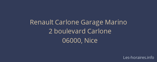 Renault Carlone Garage Marino