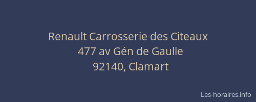 Renault Carrosserie des Citeaux