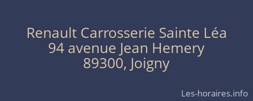 Renault Carrosserie Sainte Léa