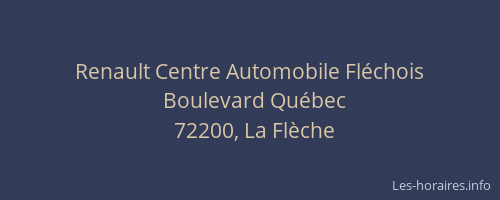 Renault Centre Automobile Fléchois