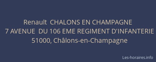 Renault  CHALONS EN CHAMPAGNE
