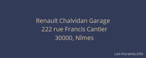 Renault Chalvidan Garage