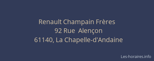 Renault Champain Frères
