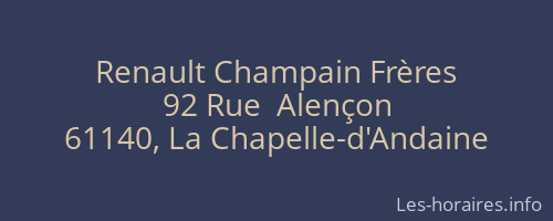 Renault Champain Frères