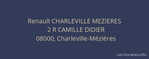 Renault CHARLEVILLE MEZIERES