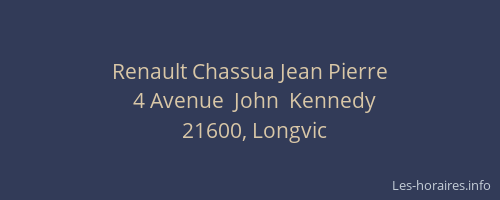 Renault Chassua Jean Pierre