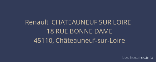 Renault  CHATEAUNEUF SUR LOIRE