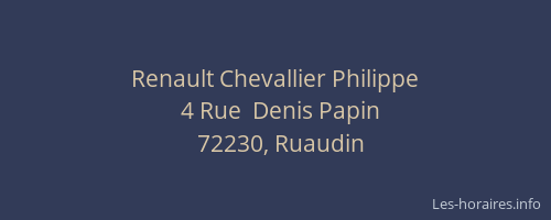 Renault Chevallier Philippe