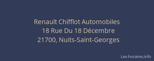 Renault Chifflot Automobiles