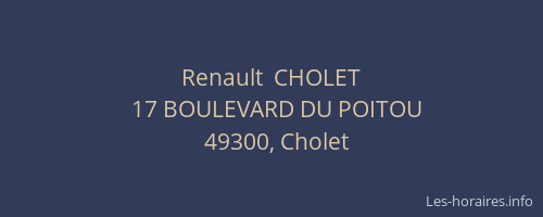 Renault  CHOLET