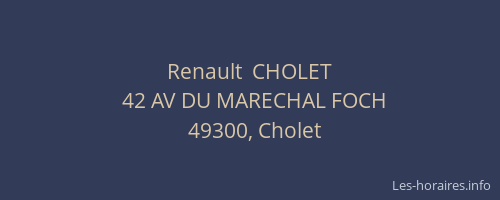 Renault  CHOLET