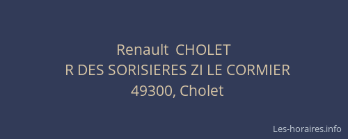 Renault  CHOLET