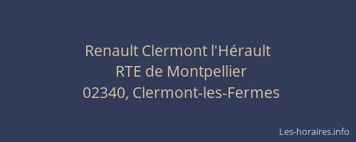Renault Clermont l'Hérault