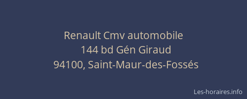 Renault Cmv automobile