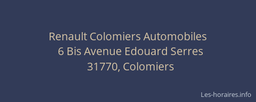 Renault Colomiers Automobiles