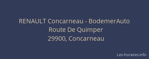 RENAULT Concarneau - BodemerAuto