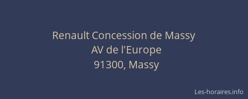 Renault Concession de Massy