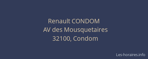 Renault CONDOM