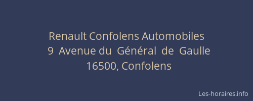 Renault Confolens Automobiles