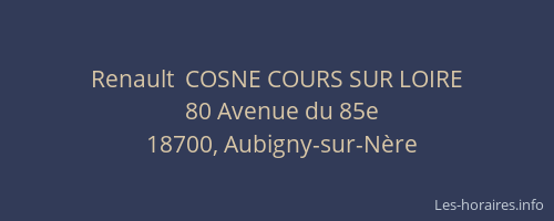 Renault  COSNE COURS SUR LOIRE