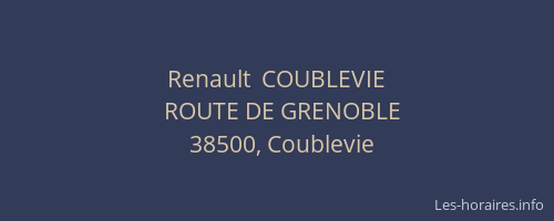 Renault  COUBLEVIE