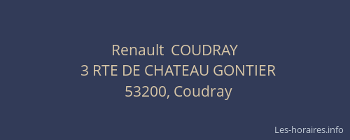 Renault  COUDRAY