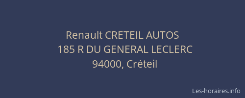 Renault CRETEIL AUTOS