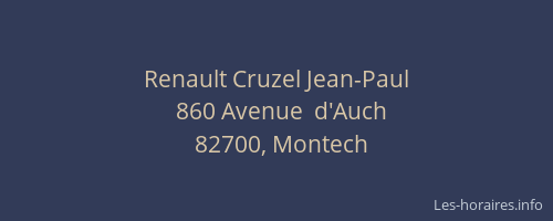 Renault Cruzel Jean-Paul