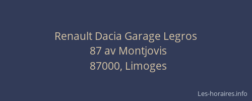 Renault Dacia Garage Legros