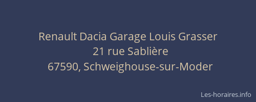 Renault Dacia Garage Louis Grasser