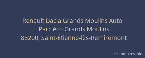 Renault Dacia Grands Moulins Auto