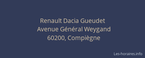 Renault Dacia Gueudet