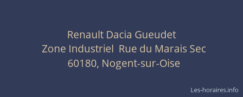Renault Dacia Gueudet