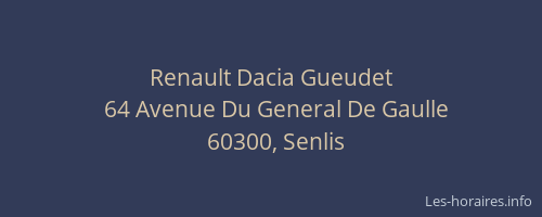 Renault Dacia Gueudet