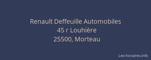 Renault Deffeuille Automobiles