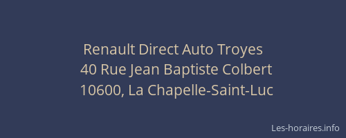 Renault Direct Auto Troyes