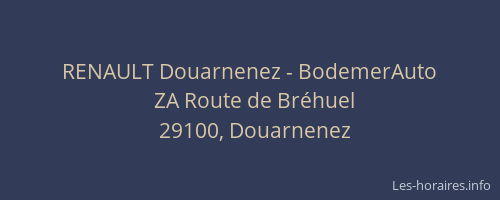RENAULT Douarnenez - BodemerAuto