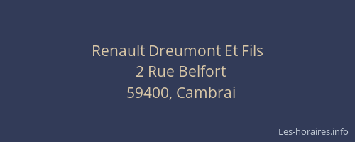 Renault Dreumont Et Fils