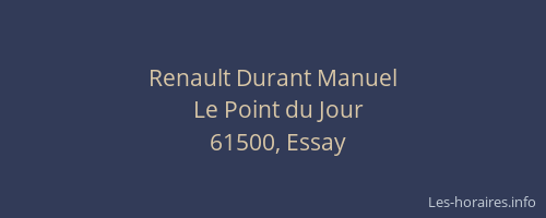 Renault Durant Manuel
