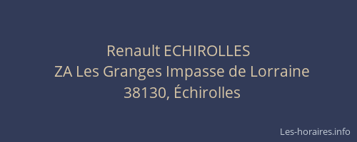 Renault ECHIROLLES
