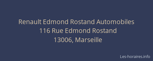 Renault Edmond Rostand Automobiles