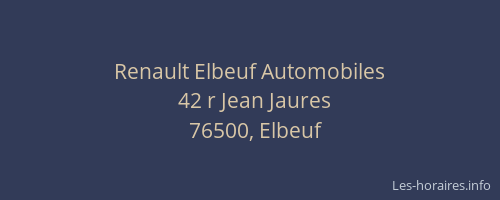 Renault Elbeuf Automobiles