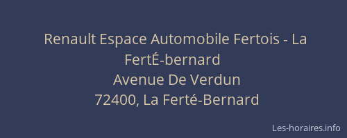 Renault Espace Automobile Fertois - La FertÉ-bernard