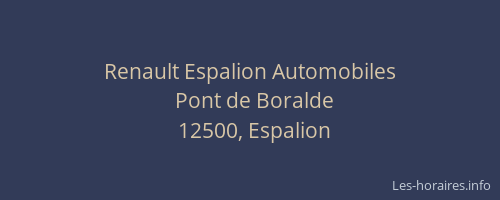 Renault Espalion Automobiles