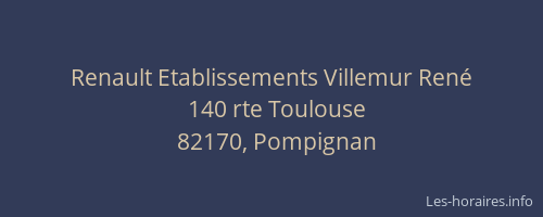 Renault Etablissements Villemur Ren&eacute;