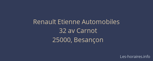 Renault Etienne Automobiles