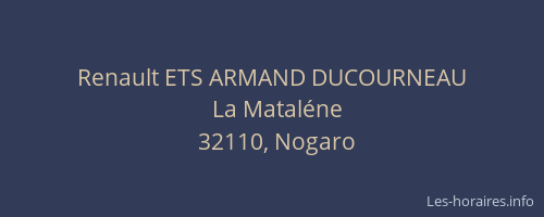 Renault ETS ARMAND DUCOURNEAU