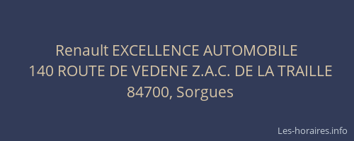 Renault EXCELLENCE AUTOMOBILE